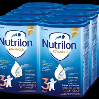 Nutrilon  3 batoľacie mlieko 6x 800g,  12+ značky Nutrilon