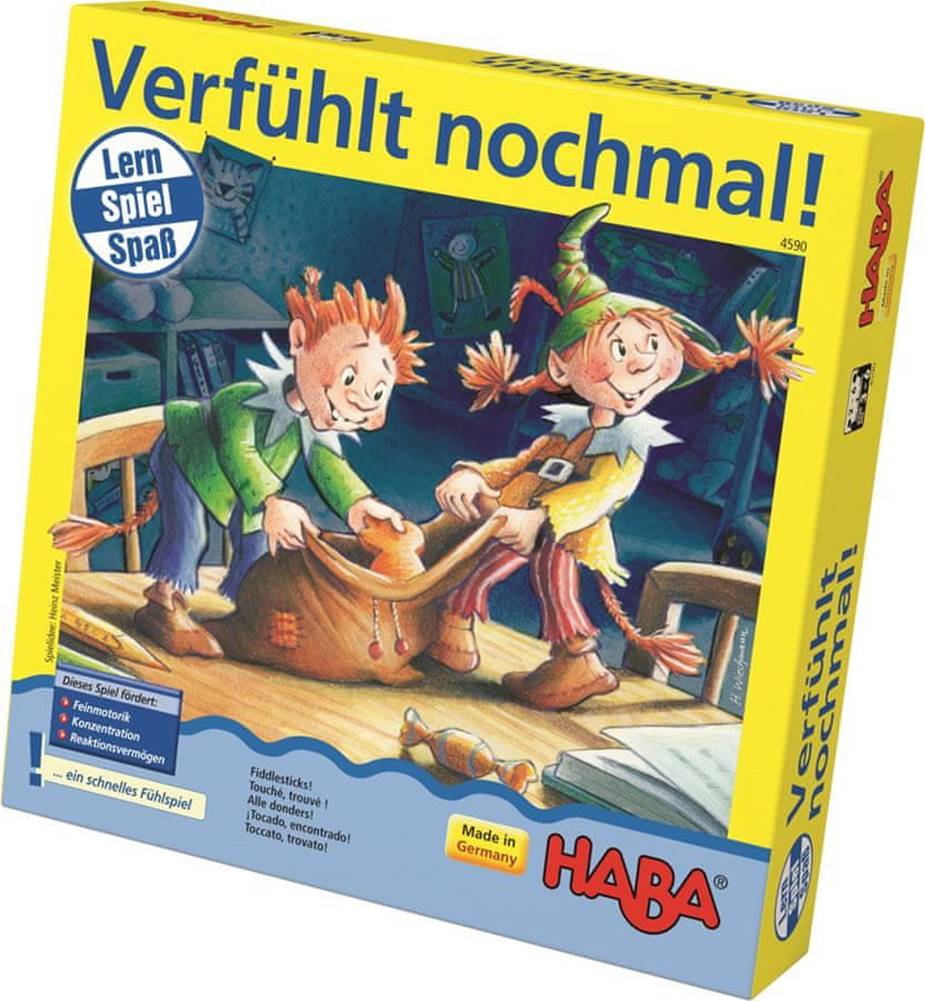 HABA  Senzorická hra pre deti Pexeso vo vrecúšku Obrázky značky HABA