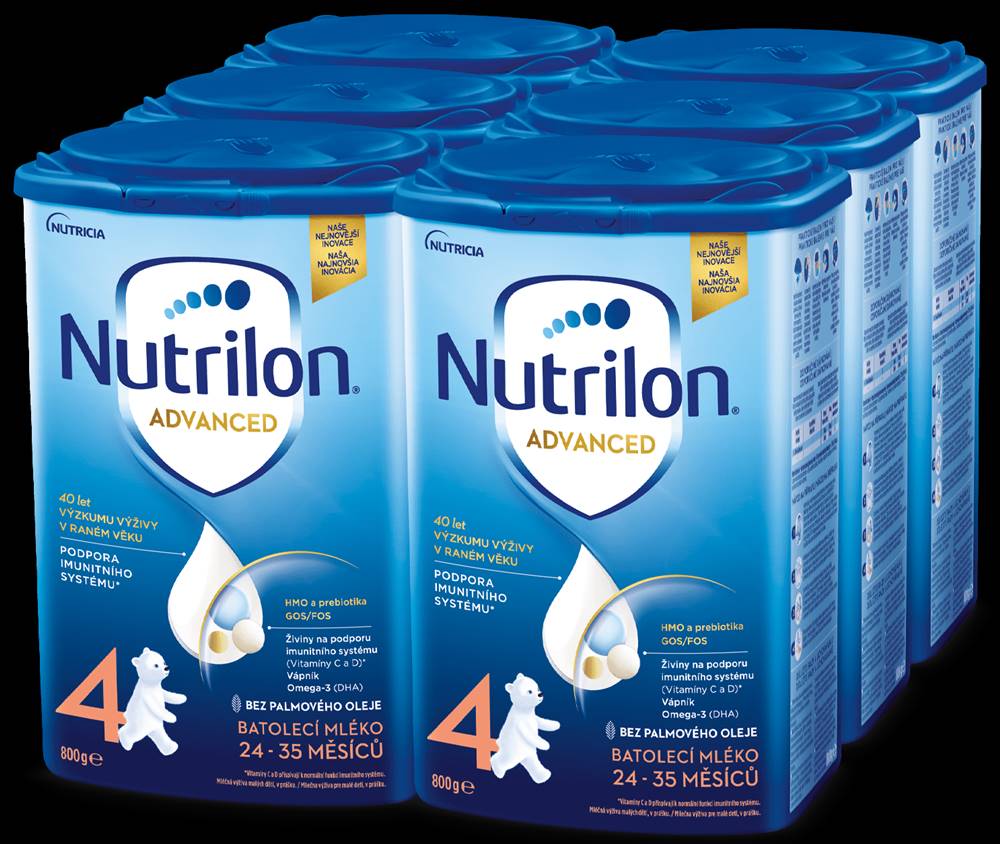 Nutrilon  4 batoľacie mlieko 6x 800g,  24+ značky Nutrilon
