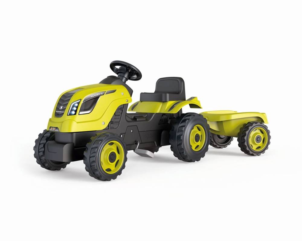 Smoby  Šliapací traktor Farmer XL zelený s vozíkom značky Smoby