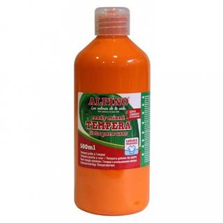Alpino Fľaša temperové farby do školy 500 ml. oranžová