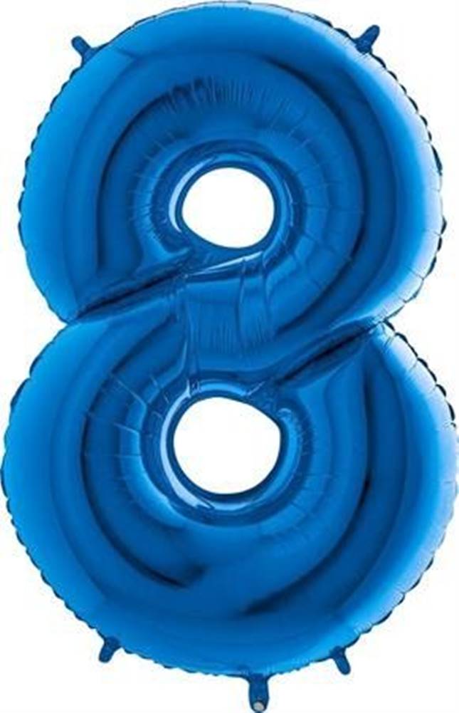 Grabo  Nafukovací balónek číslo 8 modrý 102cm extra velký značky Grabo