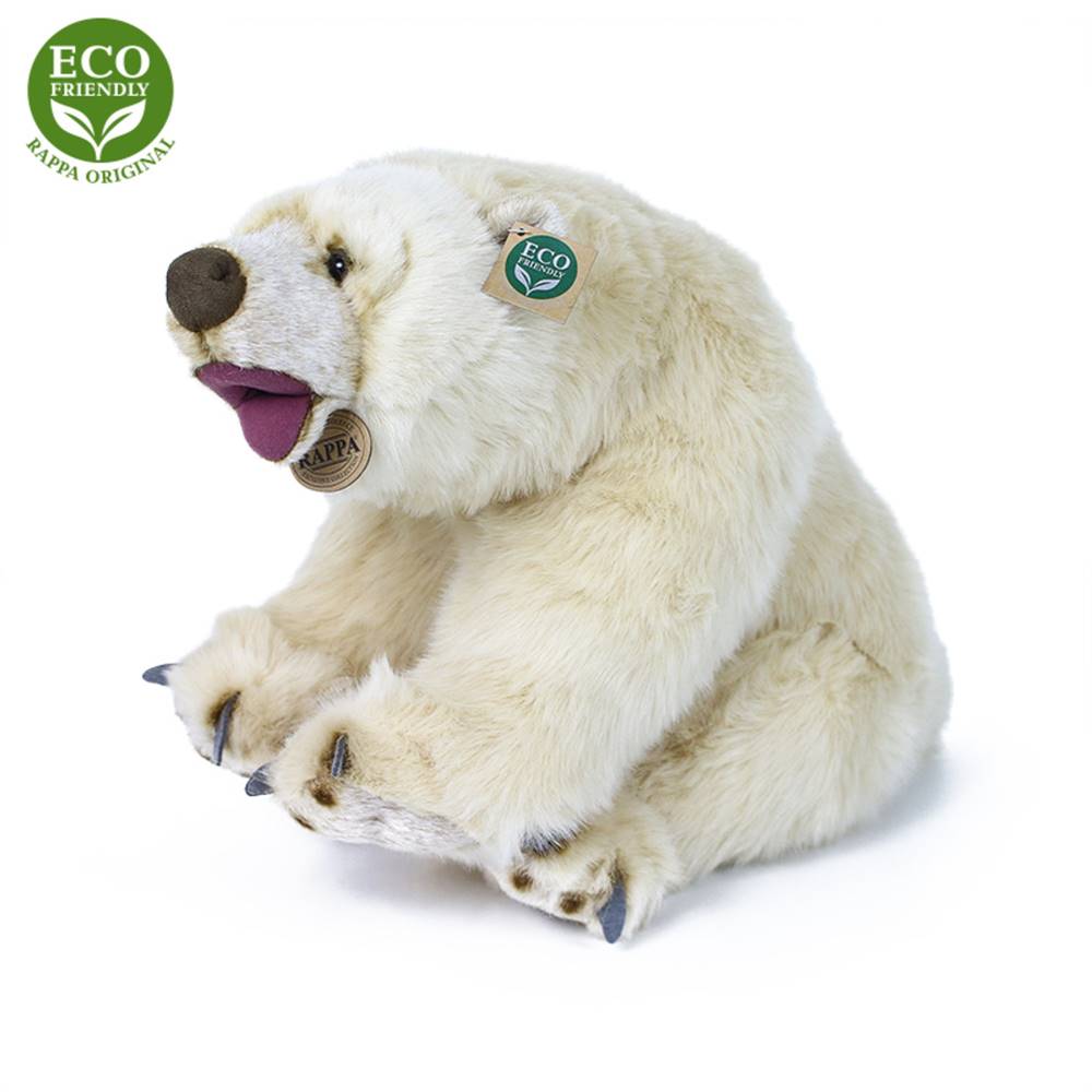 Rappa  Plyšový ľadový medveď sediaci 43 cm ECO-FRIENDLY značky Rappa