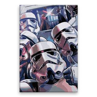 Malujsi  Maľovanie podľa čísel - Star Wars 02 - 40x60 cm,  plátno vypnuté na rám značky Malujsi