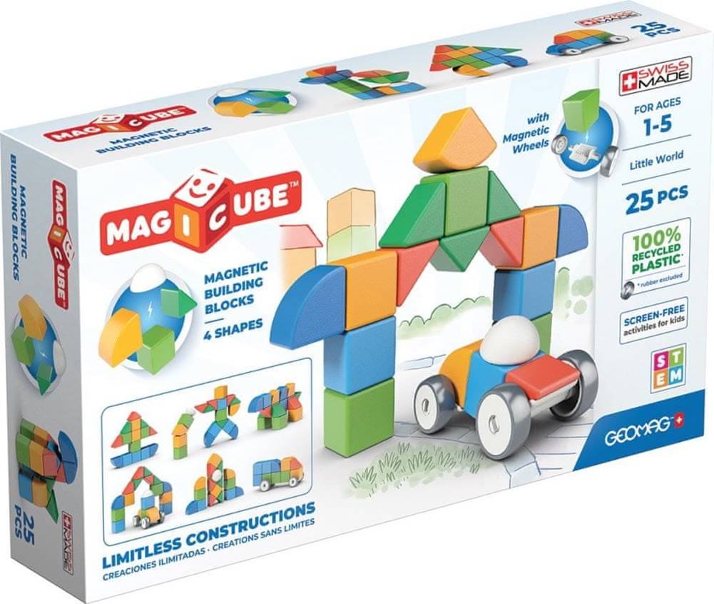 Geomag  Magnetické kocky Magicube Shapes 25 kociek značky Geomag