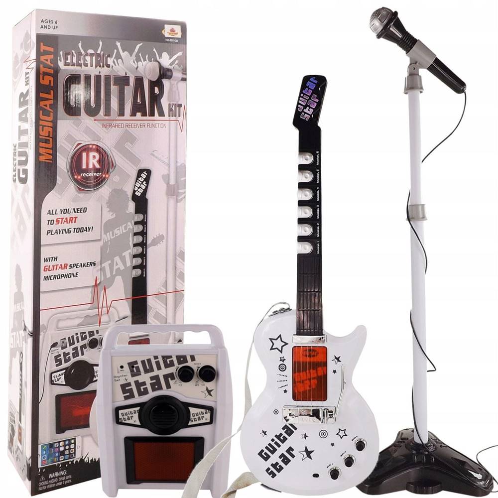 Luxma  Bezdrôtová gitara so zosilňovačom,  mikrofón 9010 značky Luxma