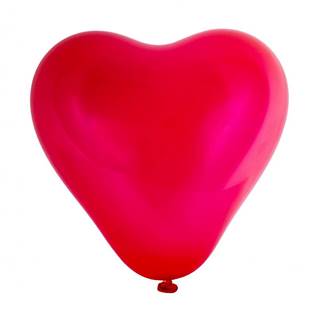 Aga4Kids Latexový balónik Srdce 25 cm Červený 10 ks