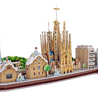 CubicFun 3D puzzle CityLine panorama: Barcelona 186 dielikov
