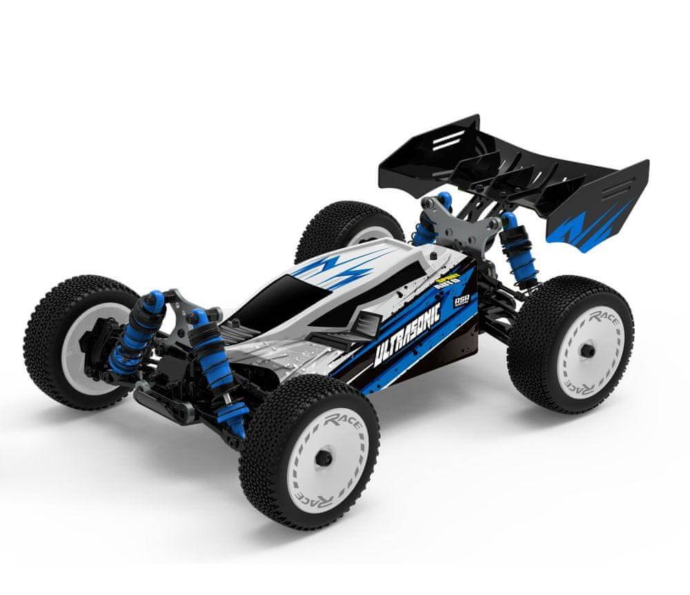 Popron.cz  RC Sport Race terénne vozidlo 4x4,  1:14,  2.4 GHz,  60km /h,  modrá značky Popron.cz