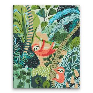 Malujsi  Maľovanie podľa čísel - Leňochody v džungli - 40x50 cm,  bez dreveného rámu značky Malujsi