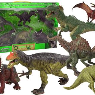 Lean-toys Veľká súprava dinosaurov 6 kusov Prehistorické exempláre dinosaurov