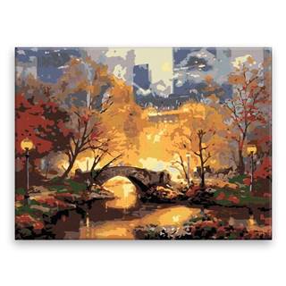 Malujsi  Maľovanie podľa čísel - Central Park - 40x30 cm,  plátno vypnuté na rám značky Malujsi