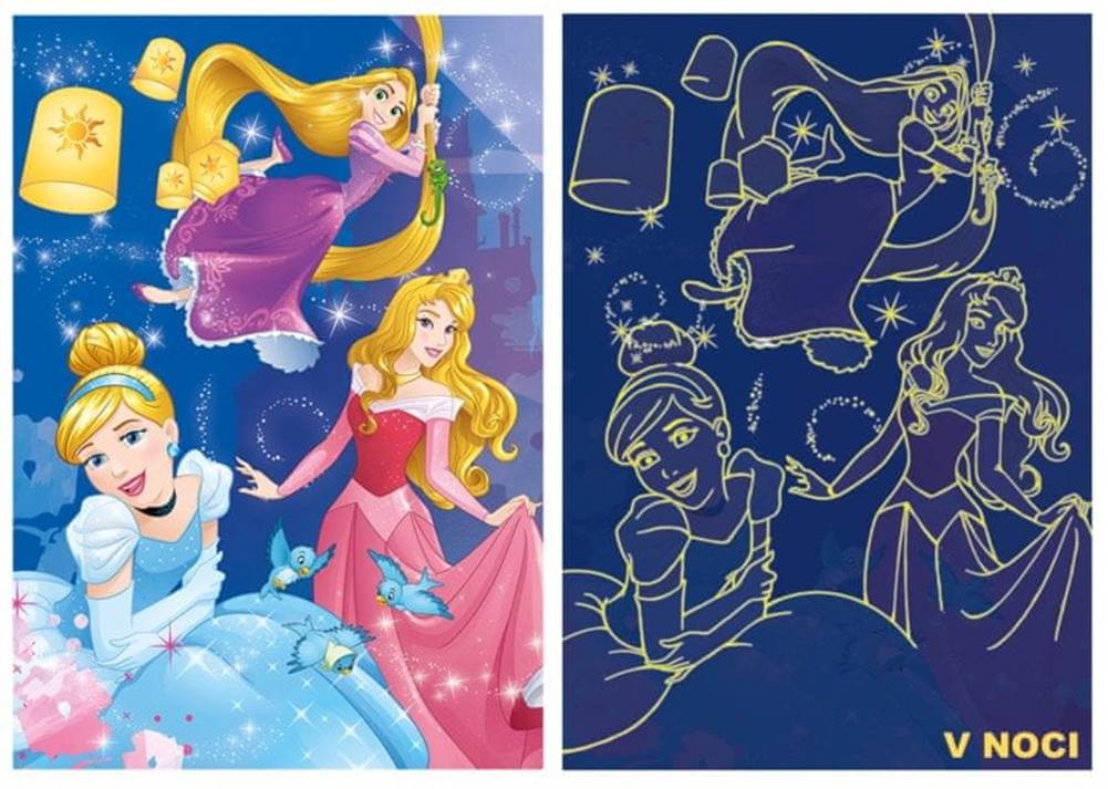 DINO  Svietiace puzzle Disney princeznej XL 100 dielikov značky DINO