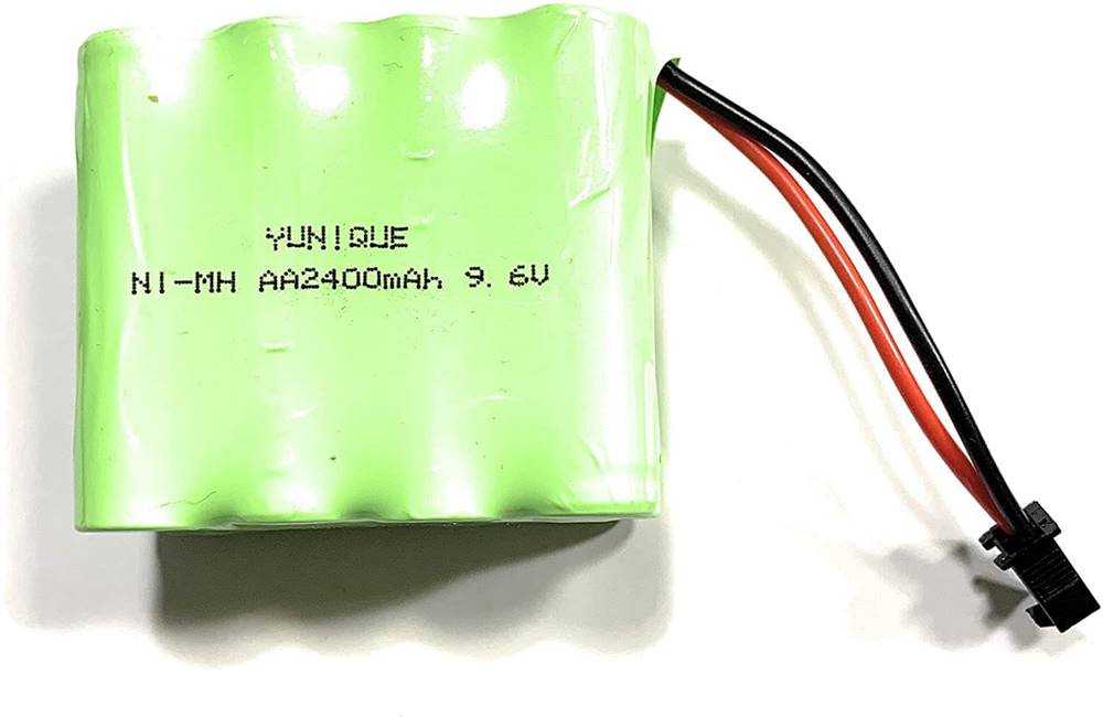 YUNIQUE GREEN-CLEAN  1 kus 9.6V 2400mAh Ni-MH AA nabíjateľná batéria s 2Pin konektorom sm-2P pre RC nákladné vozidlá značky YUNIQUE GREEN-CLEAN