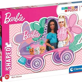 Clementoni Obrysové puzzle Barbie: Korčule 104 dielikov