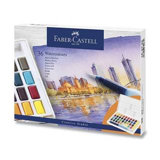 Faber-Castell Akvarelové farby s paletkou 36 farieb