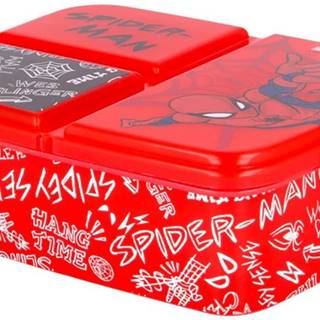 Stor Box na desiatu Spiderman Urban Web delený