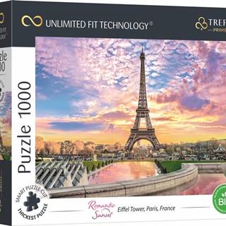 Trefl Puzzle UFT Romantic Sunset: Eiffelova veža,  Paríž 1000 dielikov