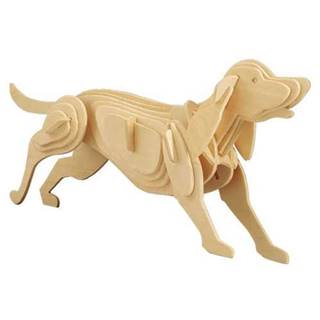 Woodcraft   Dřevěné 3D puzzle pes značky Woodcraft