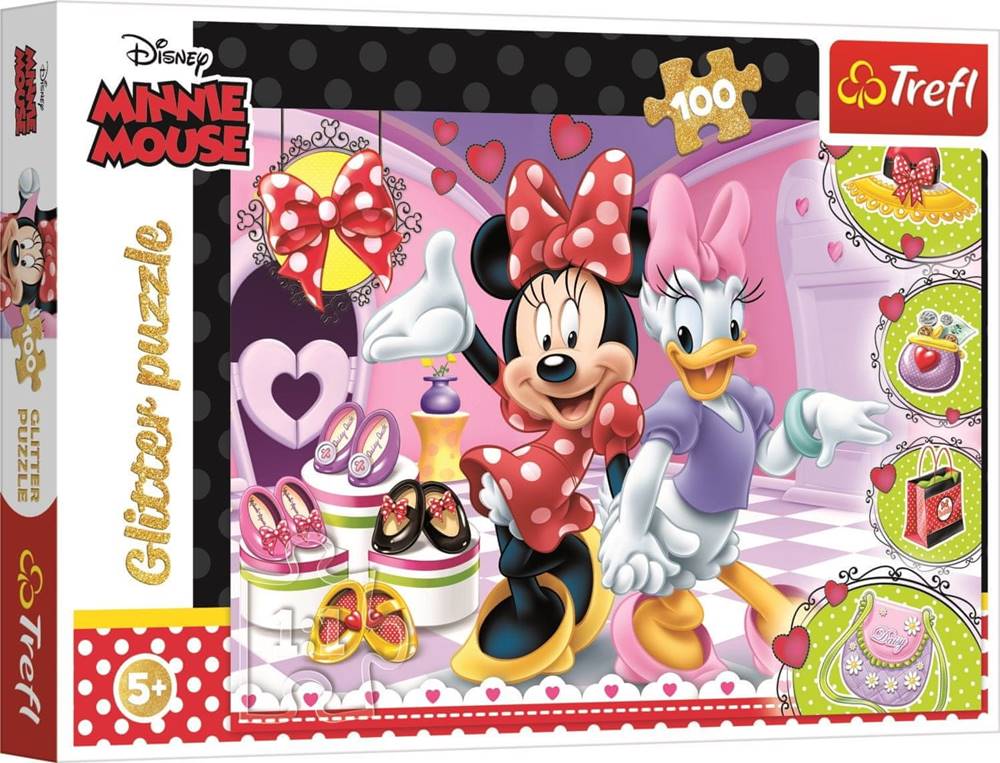 Trefl  Trblietavé puzzle Minnie a Daisy 100 dielikov značky Trefl