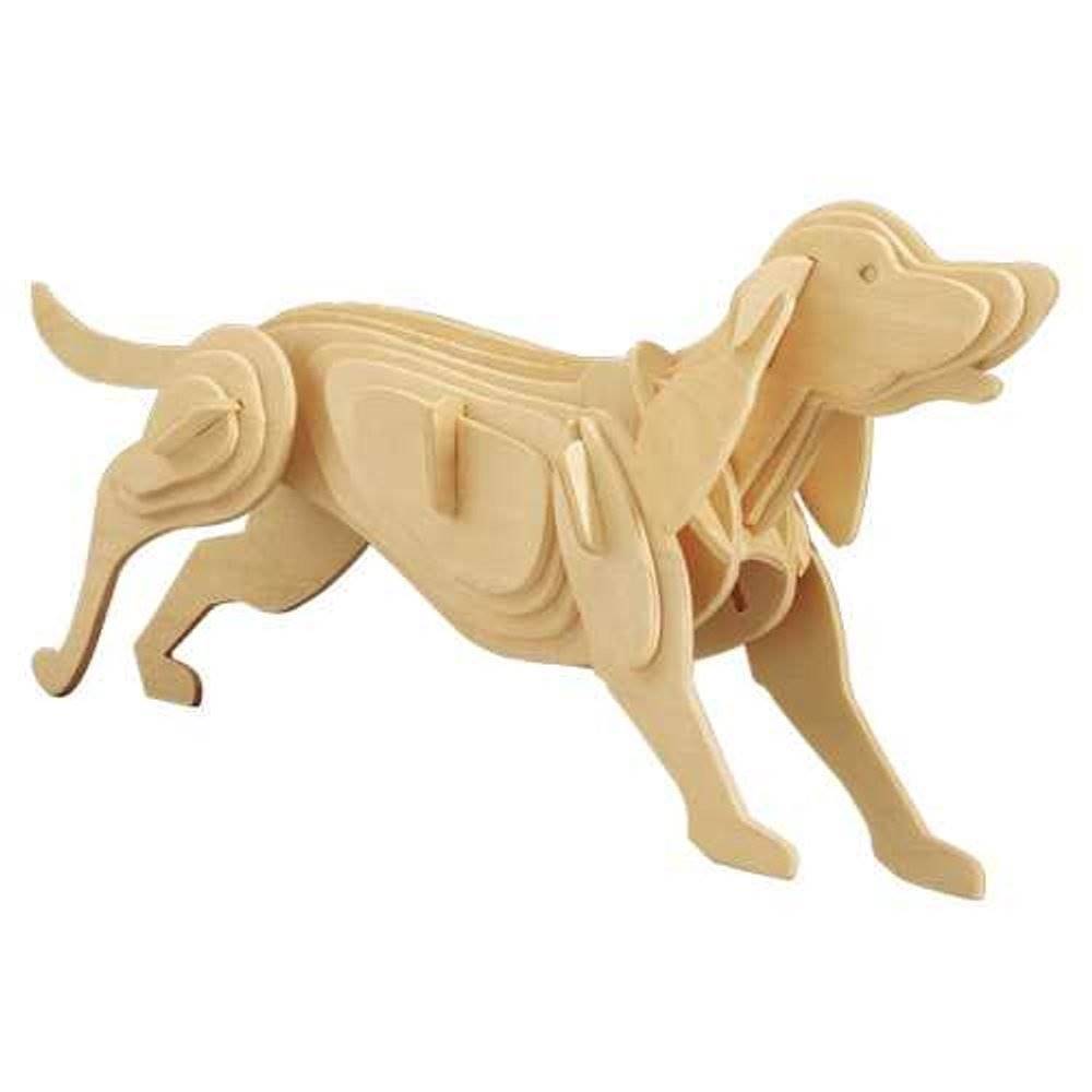 Woodcraft   Dřevěné 3D puzzle pes značky Woodcraft
