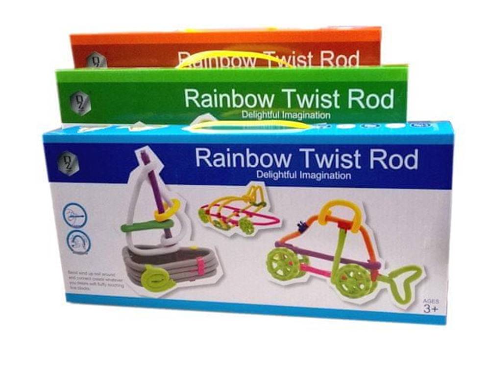 Huile Toys  Rainbow Twist Rod 100 dielikov - krútené drôty značky Huile Toys
