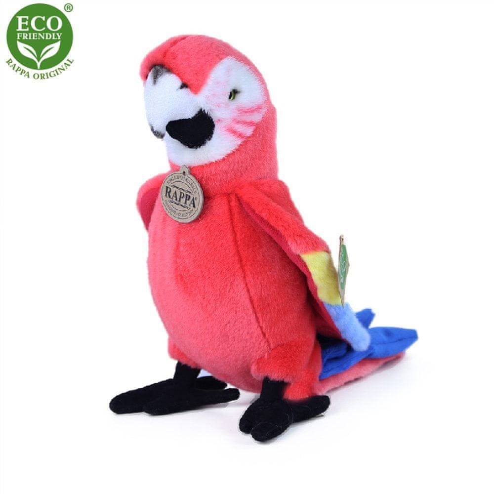 Rappa  Plyšový papousek ara 25 cm ekologicky priateľský značky Rappa
