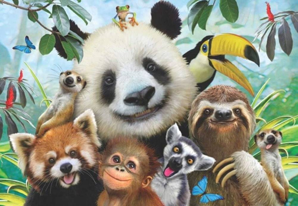 AnaTolian  Puzzle Selfie zvieratiek zo zoo 500 dielikov značky AnaTolian