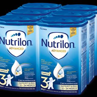 Nutrilon  3 Vanilla batoľacie mlieko 6x 800 g,  12+ značky Nutrilon