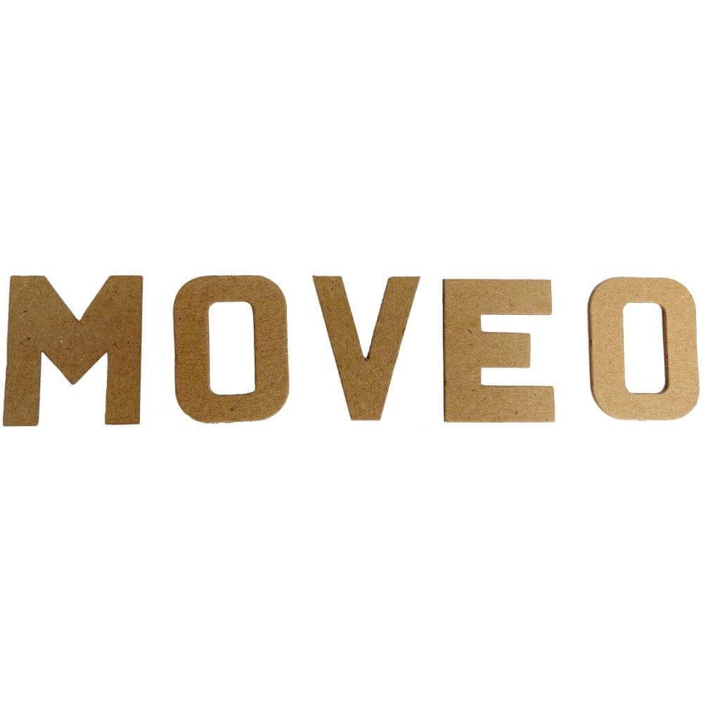 Moveo   Kartónové výseky na dekorovanie Písmená 240 ks značky Moveo