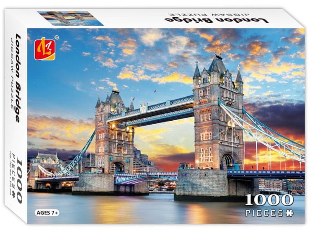 Mikro Trading  Puzzle 70x50 cm Londýnsky most 1000 dielikov v krabici značky Mikro Trading