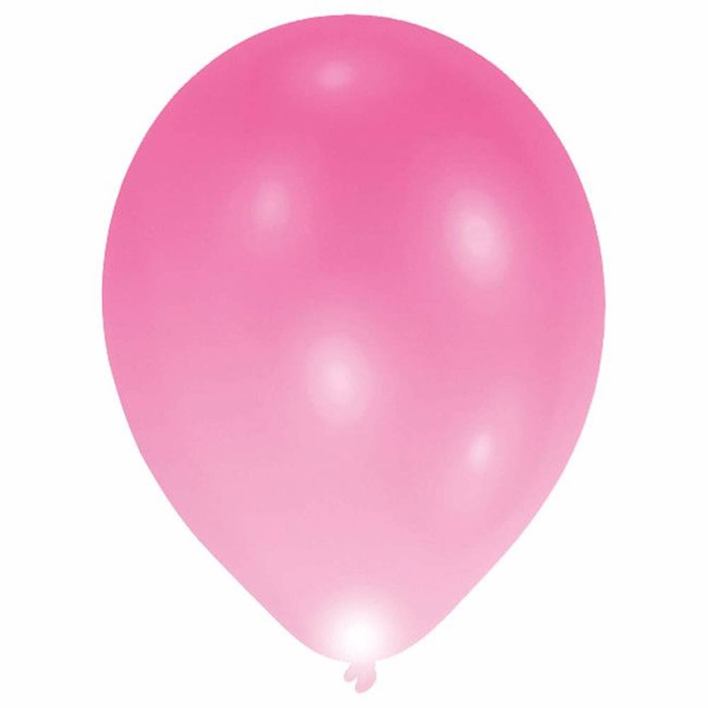 Amscan  Svietiace LED balóny ružové 27cm 5ks značky Amscan