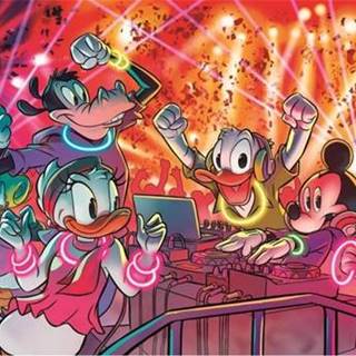 Clementoni Panoramatické puzzle Disney večierok 1000 dielikov
