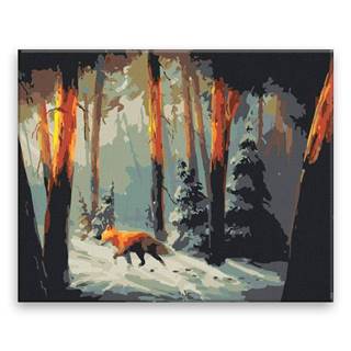 Malujsi Maľovanie podľa čísel - Stratená líška - 50x40 cm,  bez dreveného rámu
