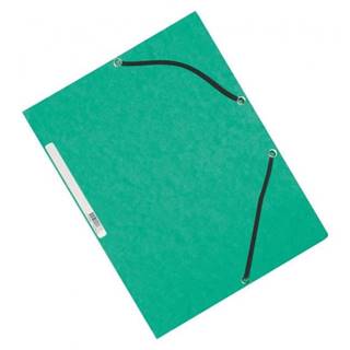 Q-Connect Kartónový obal hladký s gumičkou zelený