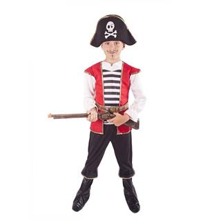Rappa Dětský kostým pirát s kloboukem (M)