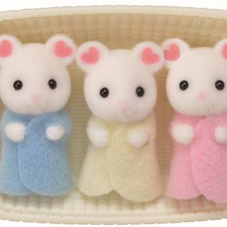 Sylvanian Families Baby Marshmallow myšky trojčatá