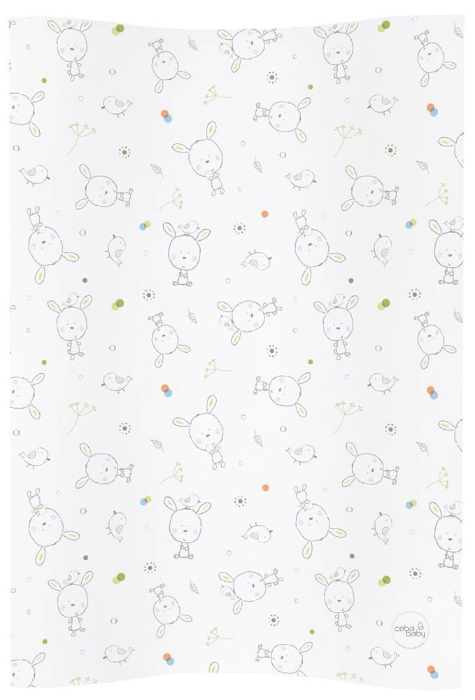 Ceba Baby  Podložka prebaľovacia 2-hranná mäkká COSY (50x70) Dream bodky biela značky Ceba Baby