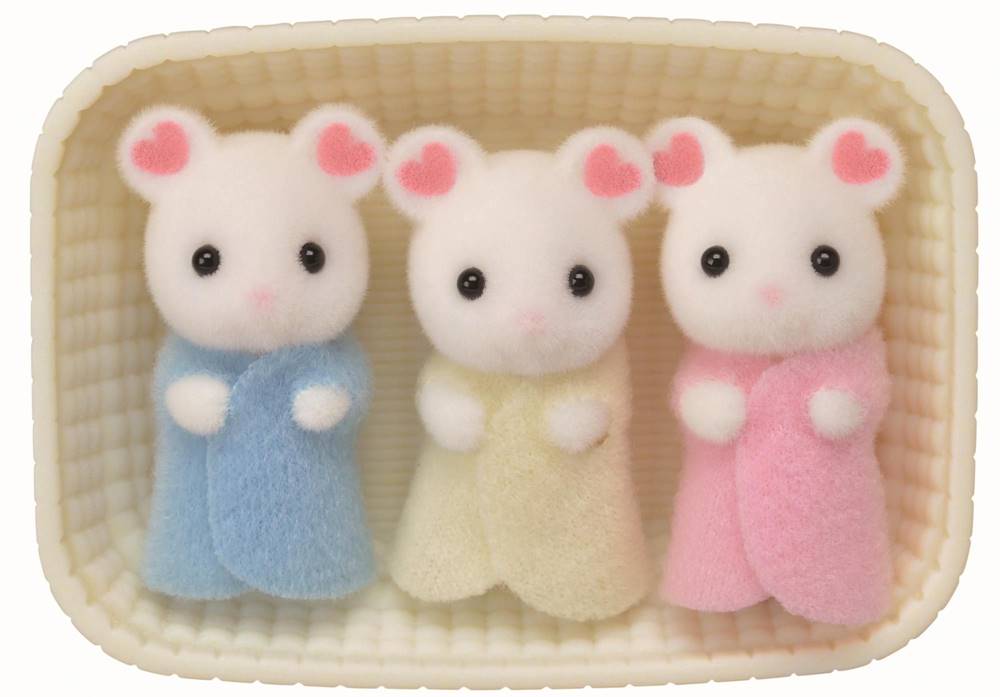 Sylvanian Families  Baby Marshmallow myšky trojčatá značky Sylvanian Families
