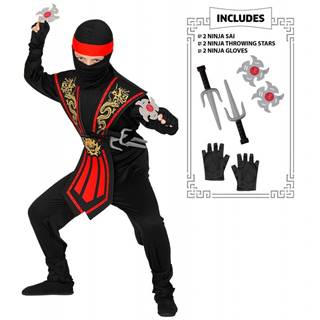 Widmann  Karnevalový kostým Ninja Červená značky Widmann