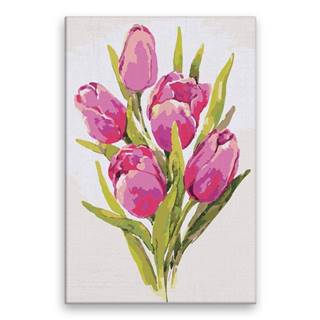Malujsi Maľovanie podľa čísel - Puget tulipánov - 40x60 cm,  bez dreveného rámu