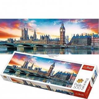 Trefl Puzzle Big Ben a Westminsterský palác,  Londýn / 500 dielikov Panoramatické