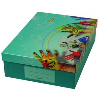 Donau Škatuľa na školské potreby Painted hands