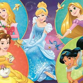 Trefl Puzzle Disney princezné: Stretnutie sladkých princezien 100 dielikov