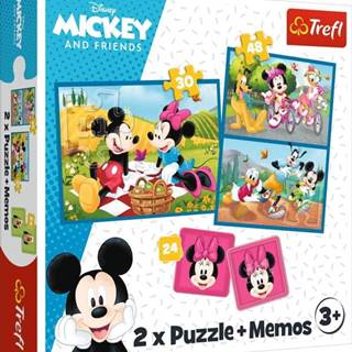 Trefl Puzzle Mickey a priatelia / 30+48 dielikov+pexeso