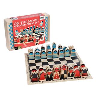 Petit collage Drevený šach Na ťahu