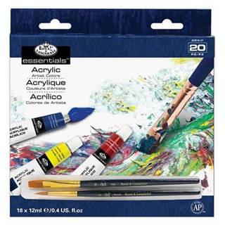 Royal & Langnickel Akrylové farby ARTIST 18x12ml + 2 štetce