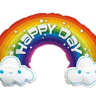 Balónik fóliový Rainbow - Dúha Happy Day - 90 cm