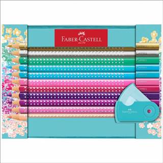 Faber-Castell  Pastelky Sparkle,  darčekový set 20 farebný plech značky Faber-Castell