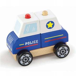 Viga Toys  Drevené policajné auto pre najmenšie deti značky Viga Toys